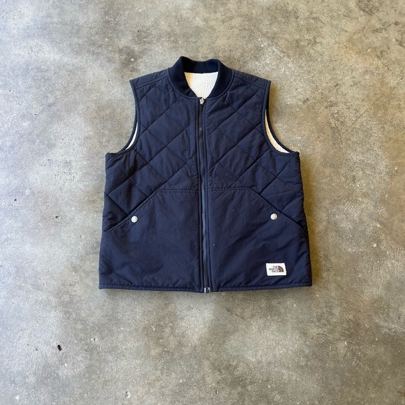 The North Face Other - The North Face Men’s Navy Quilted Sherpa-Lined Vest